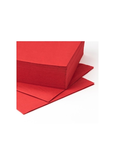 Ikea Fantastisk Peçete Kırmızı 50 Adet 40 x 40 CM