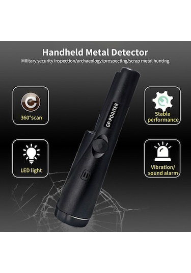 Pazly Yüksek Hassasiyetli 360 Tarama Metal Dedektörü - Altın Arama Cihazı İle Hızlı Buluşun