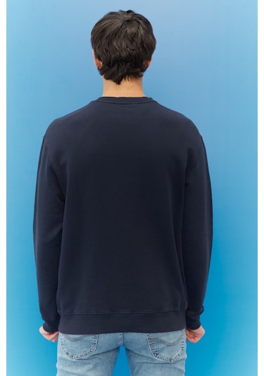 Regular Fit Normal Kesim %100 Pamuk Bisiklet Yaka Şardonlu Sweatshirt L81IRYMA Çok Renkli