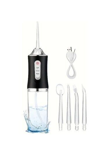 Willowhaven Pembe Şarj Edilebilir Diş İpi 800mah 360 Döner Başlık 4 Yedek Uç 3 Temizleme Modu