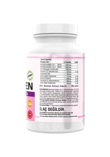 Ncs Type 1-3 Balık Collagen Cla Biotin 180 Tablet