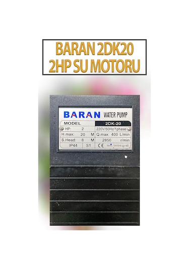 2 Hp 2850 R/min Su Motoru 220 V/50 Hz