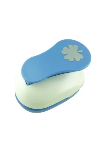 Redapple Şekilli Büyük Boy Delgeç/Şekilgeç 3.8 Cm Yonca 32684 Mavi