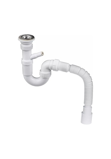 Masterprof 2'si 1 Arada Lavabo Sifonu, 1.1/2"x40 Esnek Boru İle 182834916