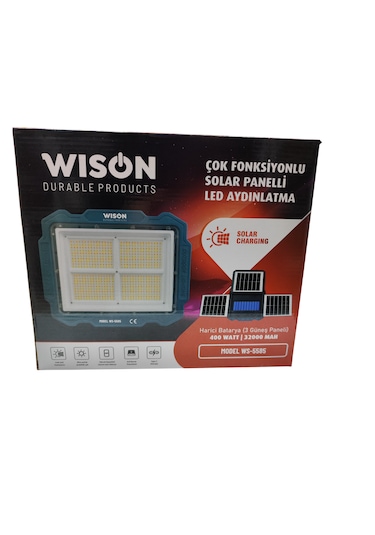 Wison Ws-5585 Solarpanelli Led Aydınlatma 400w