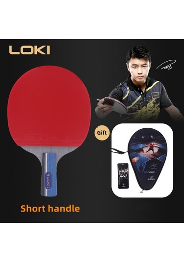Lokı X2 1pcs Cs/short Handl Lokı X1/x2/x3 Ittf Ping Pong Sopası Profesyonel Raket Yüksek Esneklik Sünger Kauçuk Ping Pong Sopası Raket Çantası İle