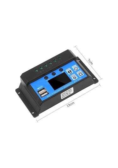 Pazly 12w Monokristal Güneş Paneli Seti - Şarj Kontrolcülü, Usb Çıkışlı, Kampçılık Tekneler İçin