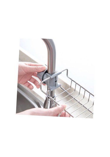 Fosenze 201 Paslanmaz Çelik Tek Katlı Lavabo Rakusu - Su Tüpü 18-22mm, Hızlı Kurutma, Gizli Kanca, Boşaltma Delikleri İle Mutfak Sprey, Sabun, Fırça Depolama Diğer