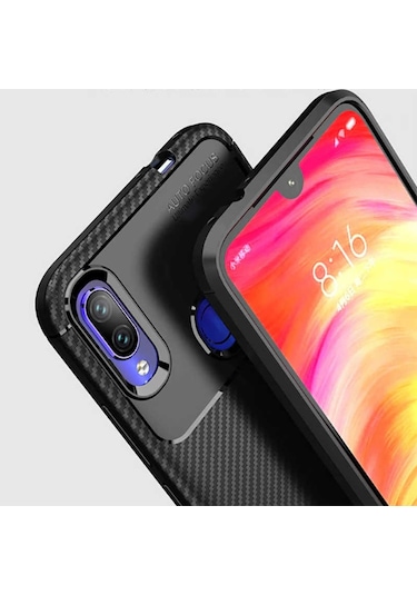 Xiaomi Redmi Note 7 Kilif Karbon Silikon Case 389460930