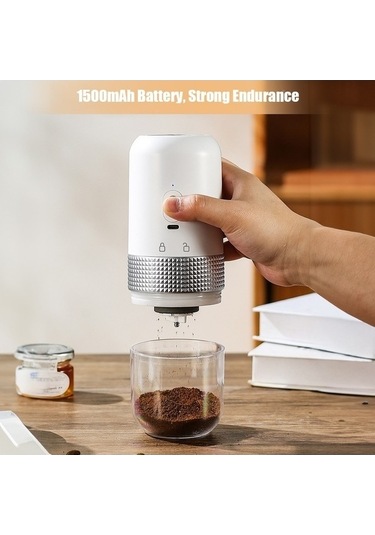 Ulzyvf Taşınabilir Usb Şarjlı Kahve Değirmeni - 200ml, 13w, Seyahat & Ofis İçin Siyah Siyah