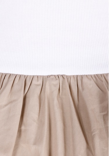 Colins Regular Fit Düz Kadın Beyaz Kısa Kol Elbise Cl1073569 Q1.v1 Ofw Beyaz