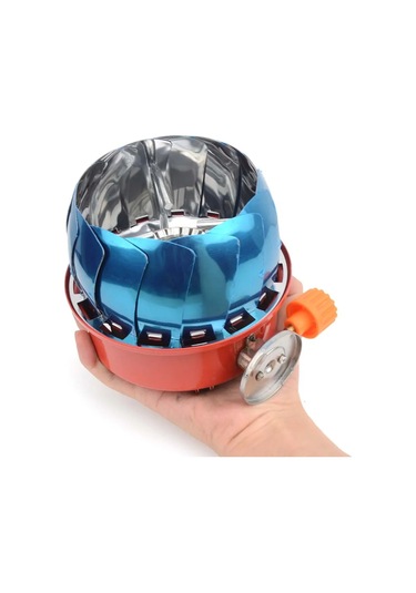 Zilinn 2800w Rüzgar Geçirmez Taşınabilir Açık Soba Kamp Gaz Sobası Piknik Brülörü Yürüyüş İçin Saklama Çantası İle Kırmızı