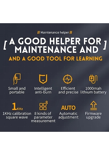 Elmpaly El Taşınabilir Dso-152 Mini Osiloskop, 200khz Bant Genişliği, 2.5ms/s Örnekleme, Tetikleme Ve Akım Ölçer