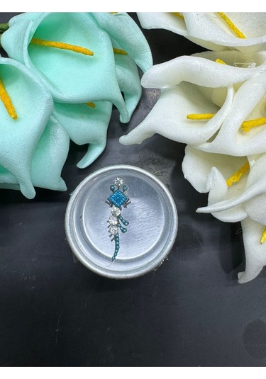 Yüz Taşı Face Gems Yapışkan Burun Parmak Hızma Model41 Mavi