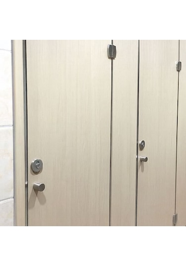 Ayrıntıshop Wc Laminat Kabin Kapı Paslanmaz Çift Delikli Kol