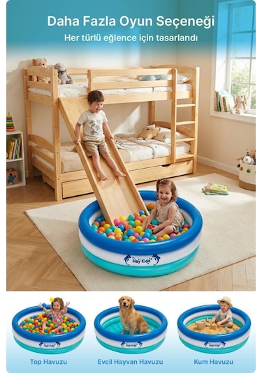 Heykida Swim Safe Şişme Çember Havuz 100x25cm Mavi