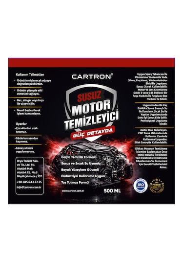Cartron Susuz Motor Temizleyici 500 Ml