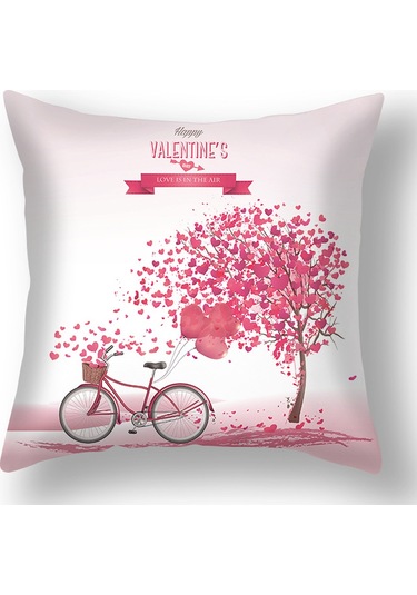 Yeni Sade Tarzda Baskılı Yastık Kılıfı No.18 Ekru