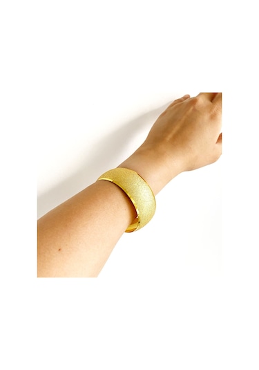 Ferizz Altın Kaplama Simli Bilezik 3 Cm Blz-3041 001