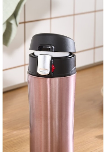 Karaca Pluton Çelik Sızdırmaz Termos Rose Gold 350 ml