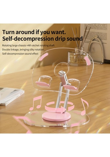 Suntek Masa Tablet Tutucu Döndürülebilir Telefon Standı Pembe