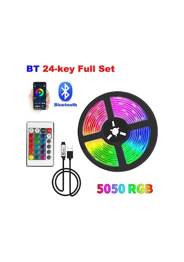 Led Şerit Işık Yatak Odası Led Tv Arkaplan Işığı Bluetooth Uzaktan Neon Işık Rg Şeridi Noel Dekorasyonu Led Aydınlatmalar 56669872