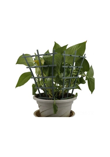 Qingmipy 2 Adet Yeşil Plastik Bitki Tutucu, Tomat Ve Tırmanan Sebzeler İçin, Bahçe Ve Sokağa Uygun, Montajsız Kullanım