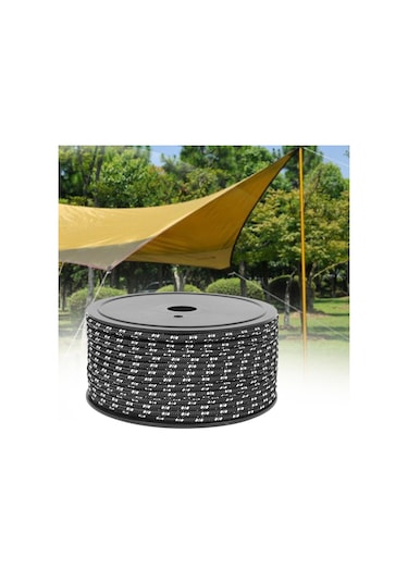 Suntek Kamp Çadırı Halat Gölgelik Barınak Hayatta Siyah Siyah