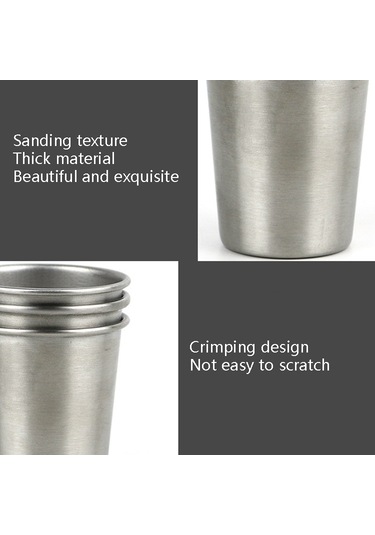 Cbtx 304 Paslanmaz Çelik Bira Kupa Düşme Önleyici Çocuk Su Bardağı, Kapasite: 50ml