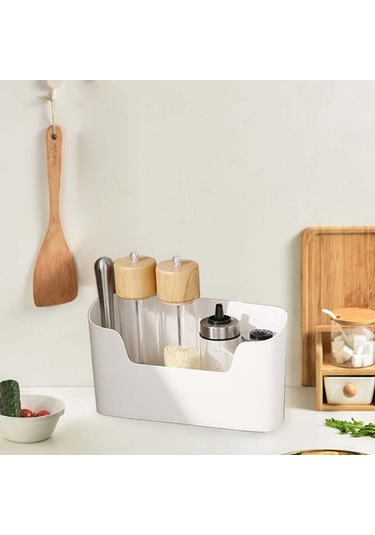 Suntek Duvara Monte Organizatör Kutusu Depolama Banyo Rafı Beyaz