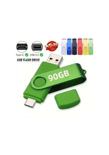 Hightower Siyah 128mb Usb C Bellek - Çift Tip C Usb 2.0 Yüksek Hız Otg Taşınabilir Depolama