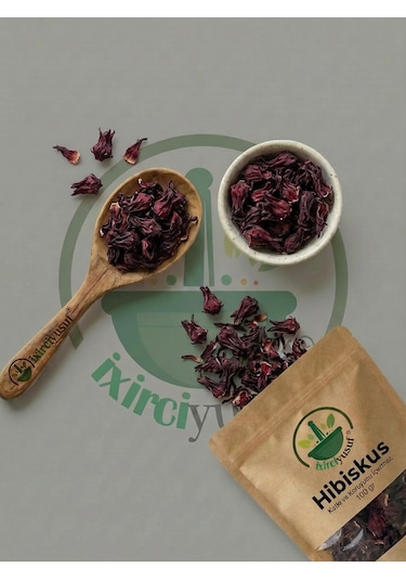 Hibiskus Hibiskus Çiçeği Karkade Kurutulmuş Bitki Çayı 100 G Doğal