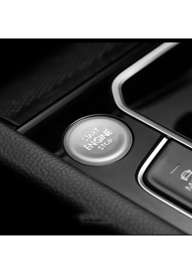 Passat B8 Start Stop Tuş Buton Kaplaması Gümüş Renk