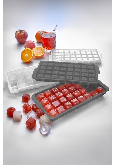 Ny Home 32'li Kare Model Buz Kalıbı Antrasit Antrasit