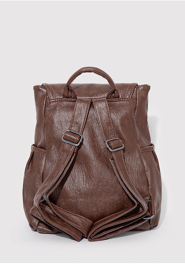 Mavi - Kahverengi Sırt Çantası 1912152-25818 Kahverengi