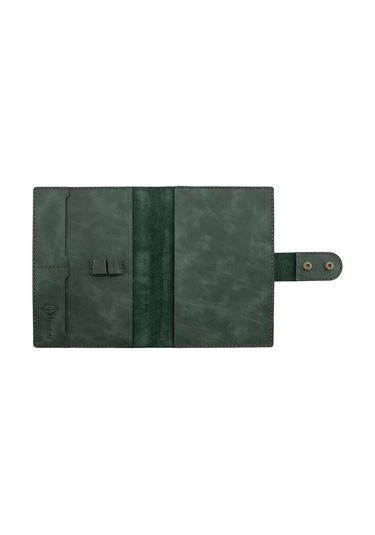 A5 Defter Ve Ajanda Kılıfı - %100 Rainbow Deri - Ko10001 - Haki Haki