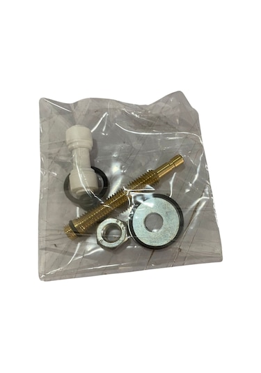 Rudi Armatür Arıtma Musluğu Aç Kapa Tek Yol Parlak Gümüş Siyah