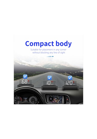 Araba Head-up Display Projektör Dijital Araç Kilometre K19990