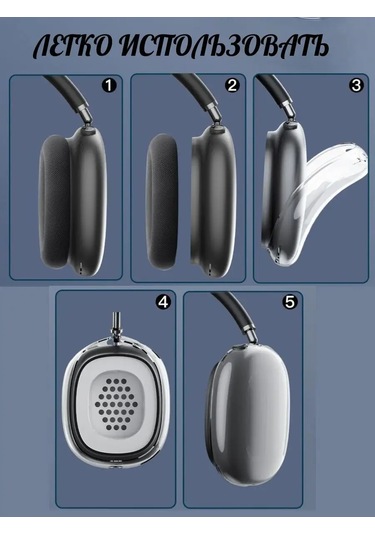 A&o  Airpods Uyumlu Max İçin Silikon Kılıf 170244886 Şeffaf Kristal