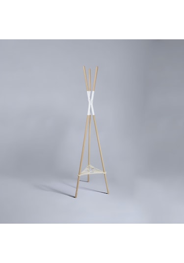 Ahşap Ayaklı Elbise Askısı-ahşap Tasarım Portmanto 160 X 44 Cm Diğer