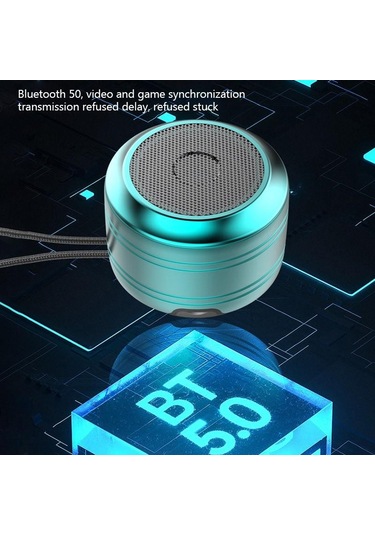 360 Çok Yönlü Hıfı Stereo Ses Mini Taşınabilir Ses Subwoofer Bluetooth Küçük Hoparlör