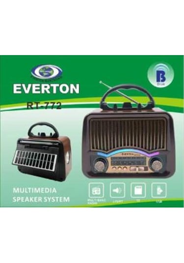 Everton Rt-772 Bluetooth Usb-micro Sd Nostaljik Radyo