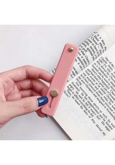 Turuncu Akıllı Telefon İçin Ayarlanabilir Basit Renkli Silikon Taşınabilir Stand Tutucu Telefon Braketi