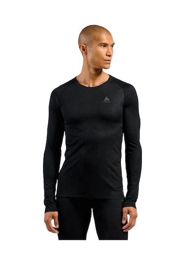 Odlo Odlo Active F-dry Light Bl Top Crew Neck L/s Erkek Siyah Içlik Üst 6000 Siyah