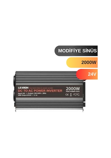 Lexron 2000 W Watt 24v Modifiye Sinus İnverter