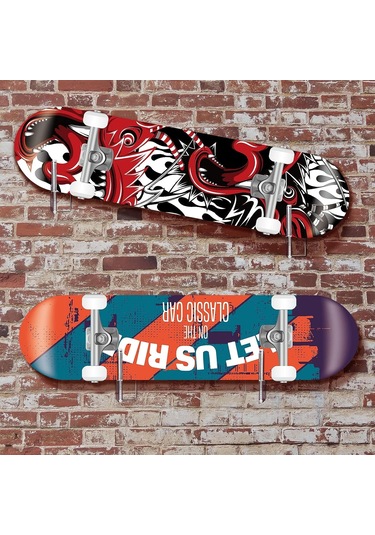 Sones 2 Çift Yx028-2 Kaykay Duvara Monteli Ekran Tutucu Şeffaf