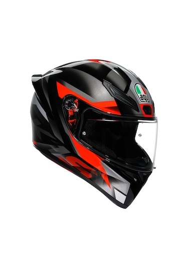 Agv Kask/k1 S E2206 Fastlap Black Grey Red Conf. Çok Renkli