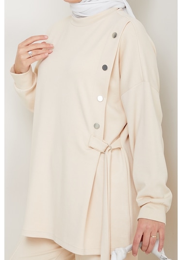 Çıtçıt Detaylı Oysho İkili Takım 1624 - Bej Bej