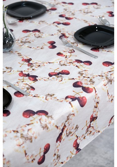 Sufre Sıvı Geçirmez Masa Örtüsü Sofra Bezi Sofra Örtüsü Piknik Örtüsü Kiraz