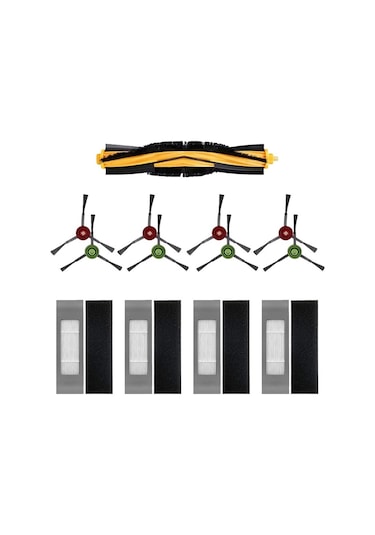 Dinosaurs Için Ana Yan Fırça Hepa Filtre Deebot Ozmo N8 N8 + N8 Pro N8 Pro + Elektrikli Süpürge Filtre Aksesuar Seti